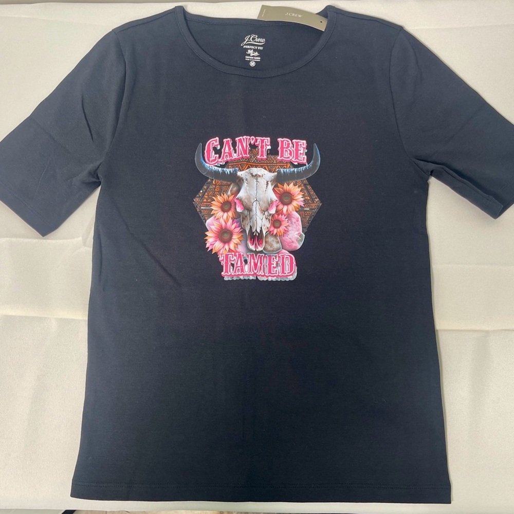 J. Crew Black Perfect Fit Tee